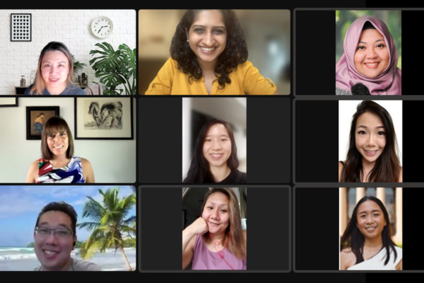 Women in GovTech meeting in a Zoom call
